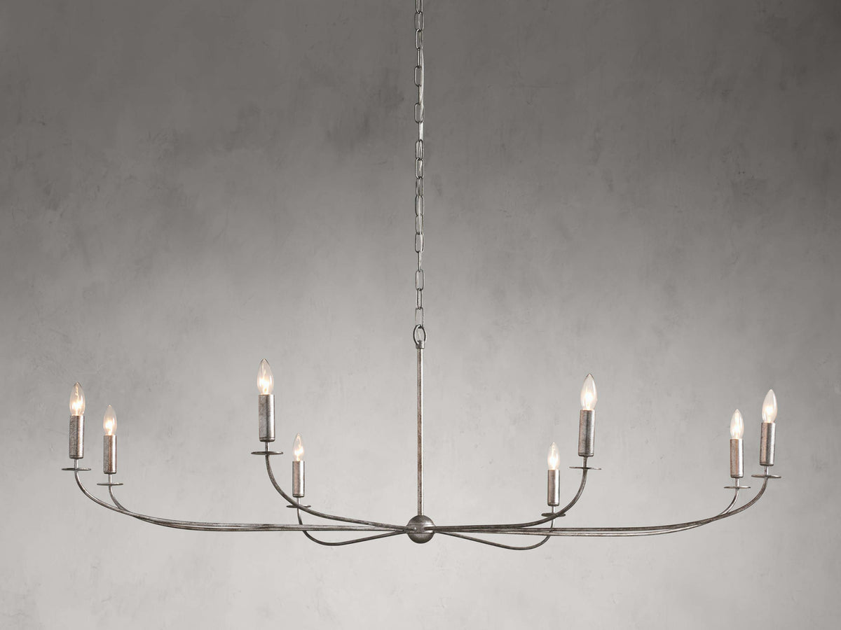Arnett Bowed Profile Round Chandelier
