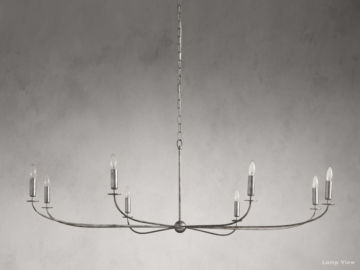 Arnett Bowed Profile Round Chandelier