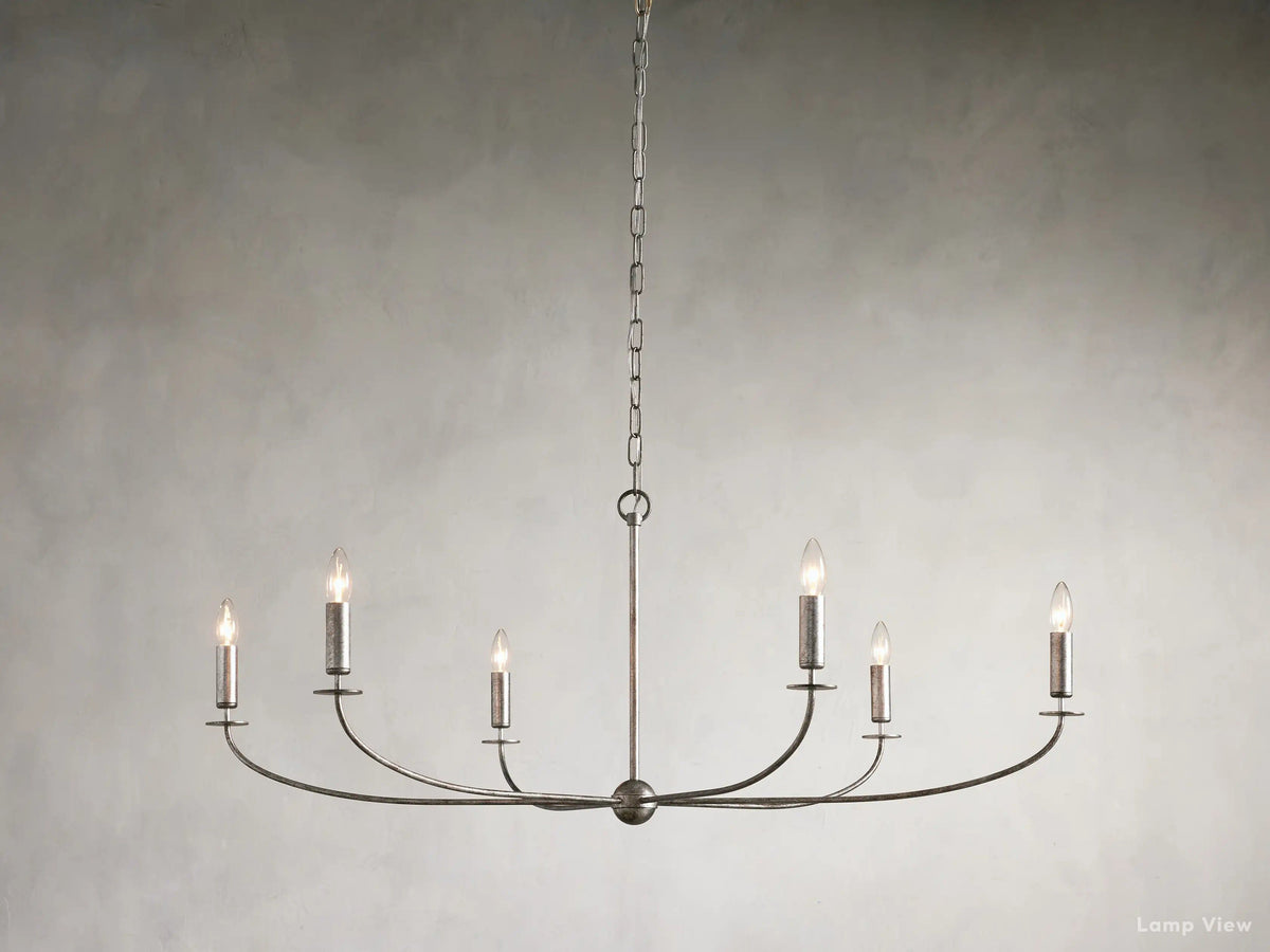 Arnett Bowed Profile Round Chandelier