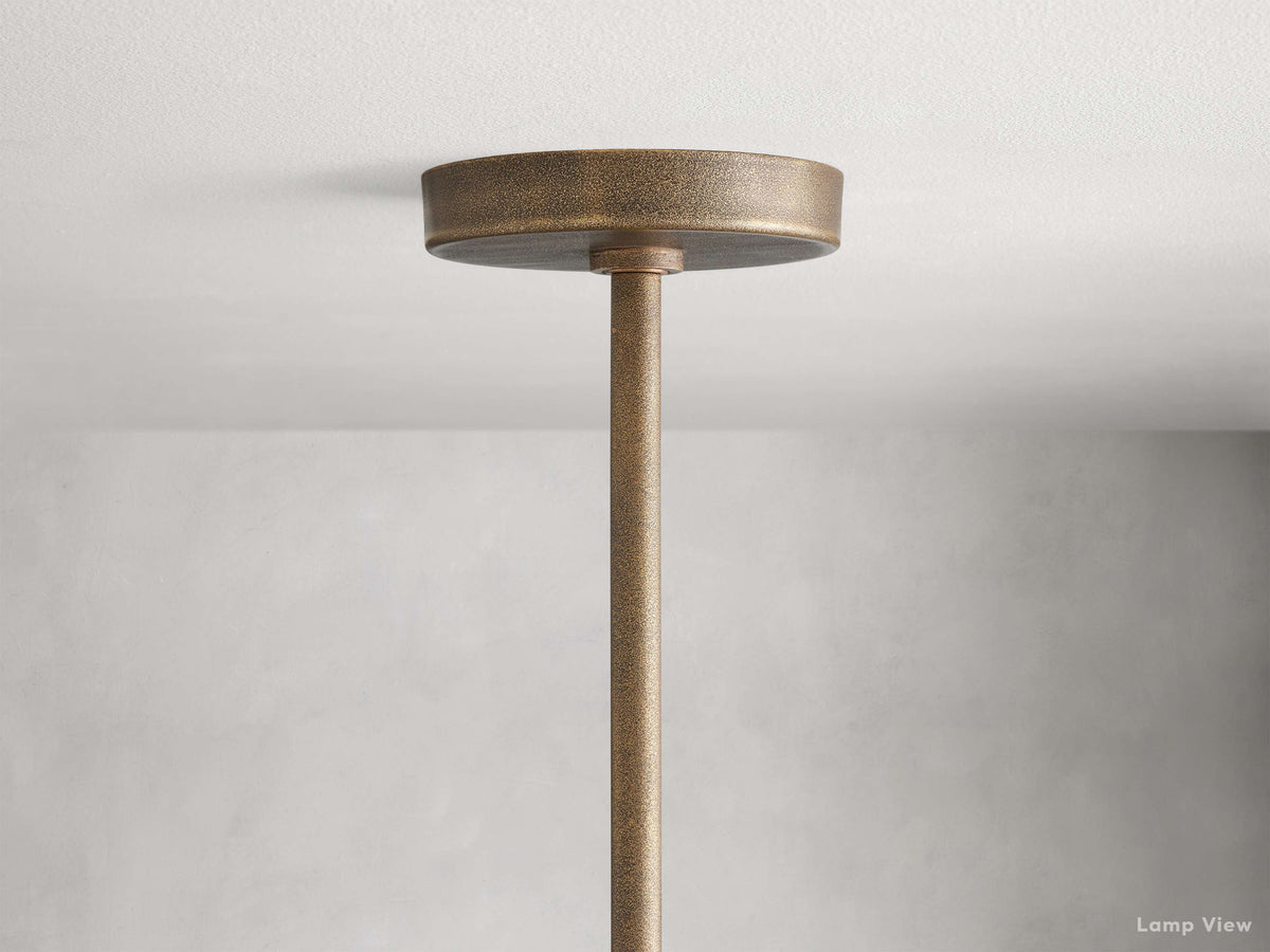 Emmet Antiqued Cross Round Chandelier