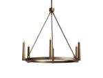 Emmet Antiqued Cross Round Chandelier