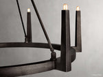 Emmet Antiqued Cross Round Chandelier