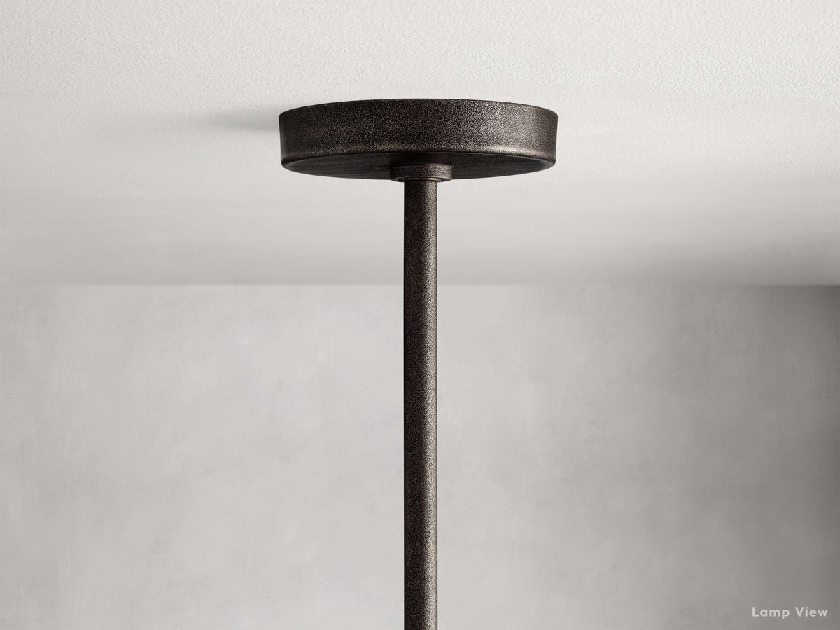 Emmet Antiqued Cross Round Chandelier