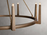 Emmet Antiqued Cross Round Chandelier