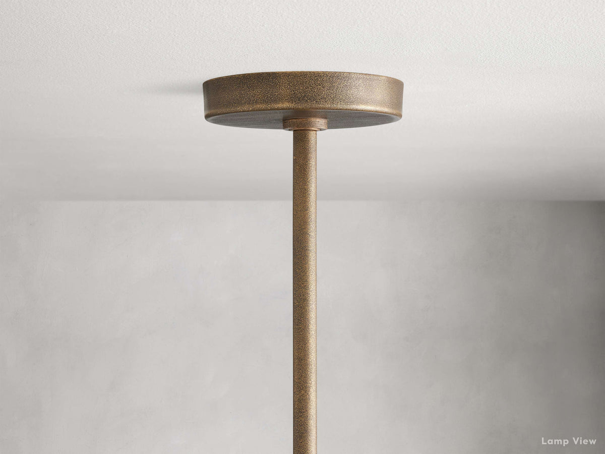 Emmet Antiqued Cross Round Chandelier