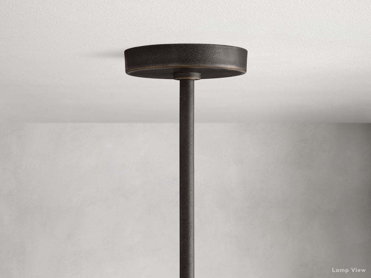 Emmet Antiqued Cross Round Chandelier