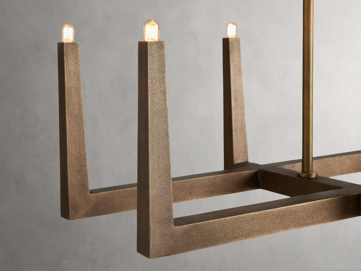 Emmet Heritage Crafted Linear Chandelier