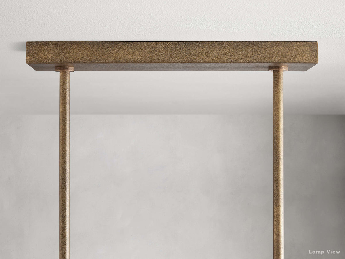 Emmet Antiqued Cross Linear Chandelier