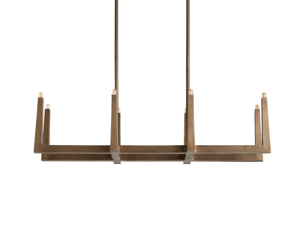 Emmet Antiqued Cross Linear Chandelier