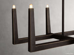 Emmet Antiqued Cross Linear Chandelier
