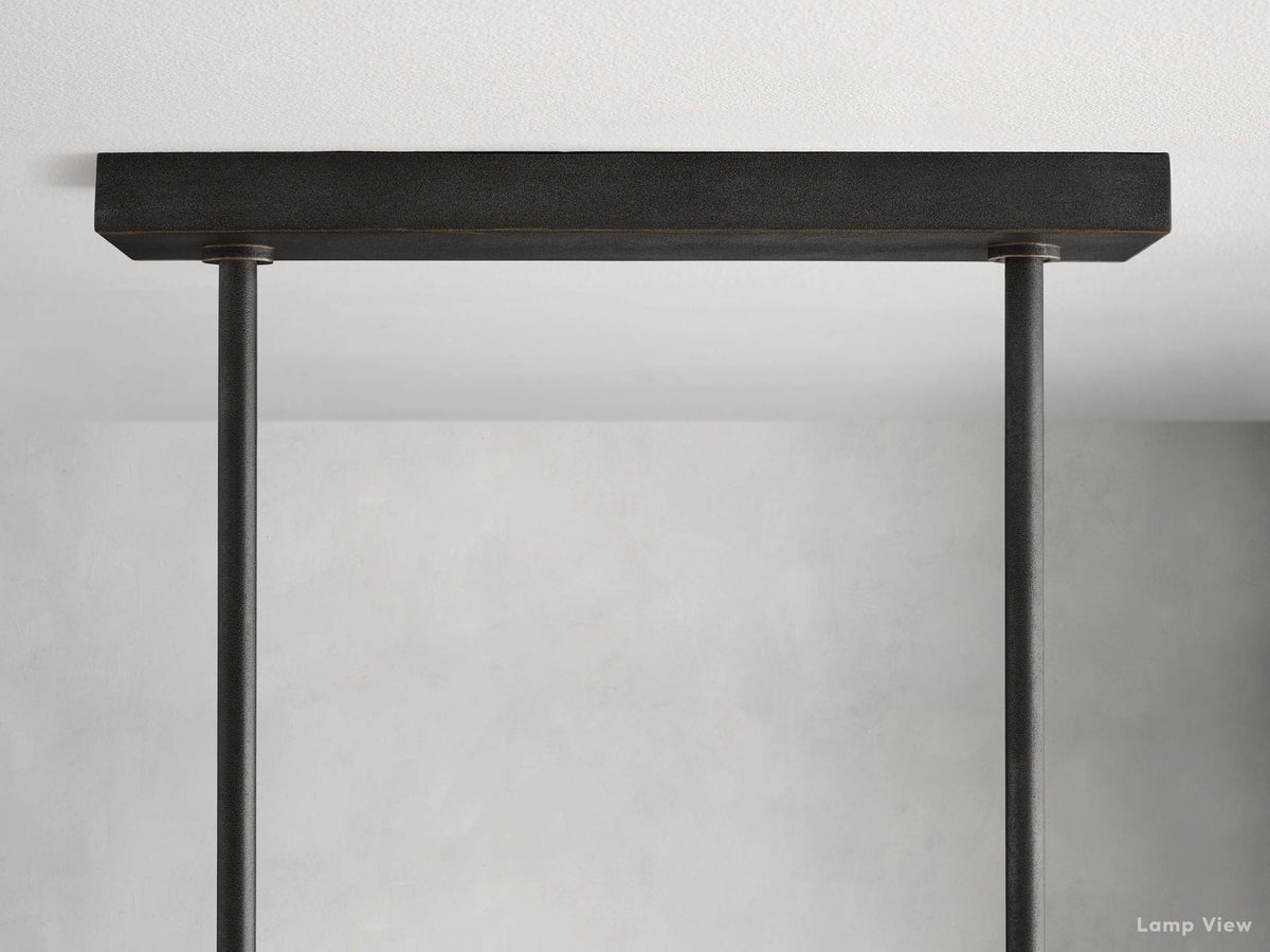 Emmet Antiqued Cross Linear Chandelier