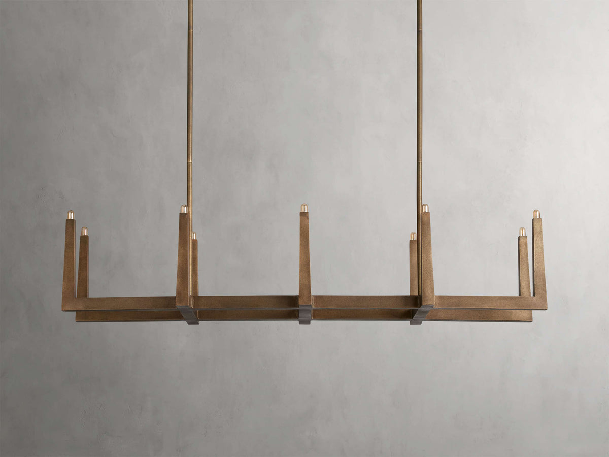 Emmet Heritage Crafted Linear Chandelier