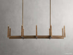 Emmet Antiqued Cross Linear Chandelier