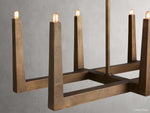 Emmet Antiqued Cross Linear Chandelier