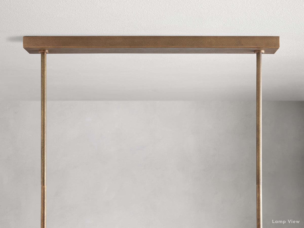 Emmet Antiqued Cross Linear Chandelier
