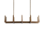 Emmet Antiqued Cross Linear Chandelier