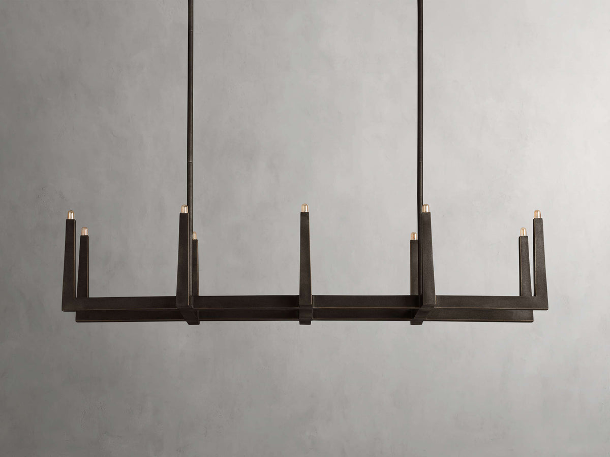Emmet Heritage Crafted Linear Chandelier