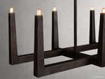 Emmet Antiqued Cross Linear Chandelier