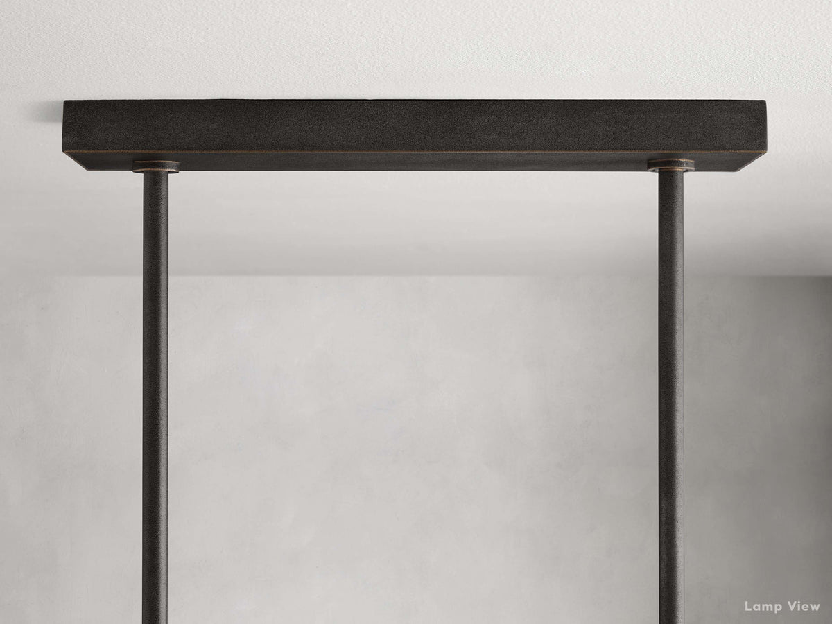 Emmet Antiqued Cross Linear Chandelier