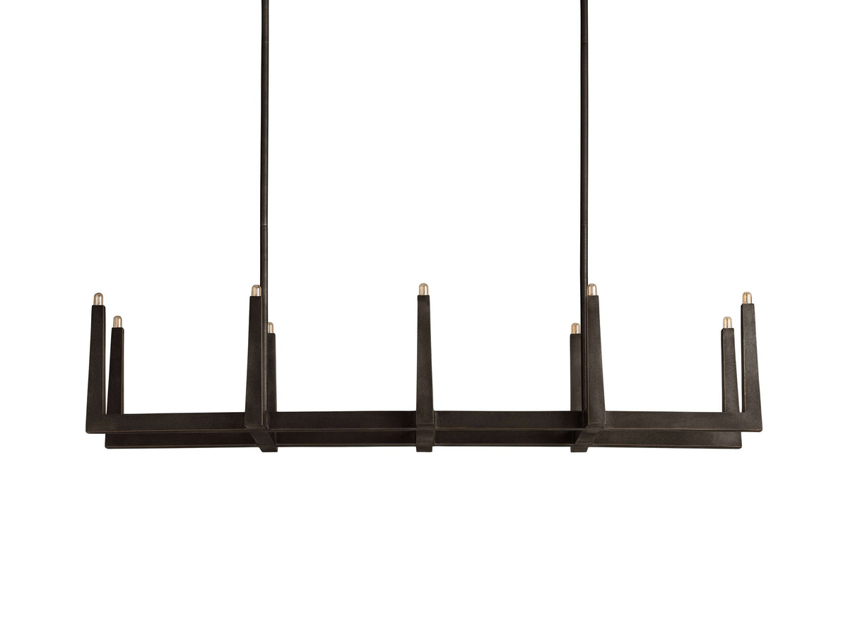 Emmet Antiqued Cross Linear Chandelier