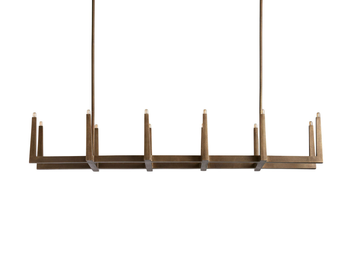 Emmet Antiqued Cross Linear Chandelier