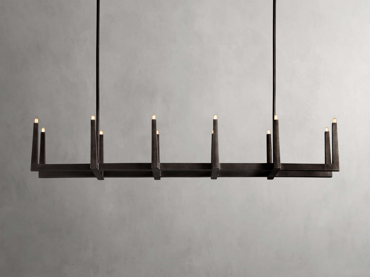 Emmet Heritage Crafted Linear Chandelier