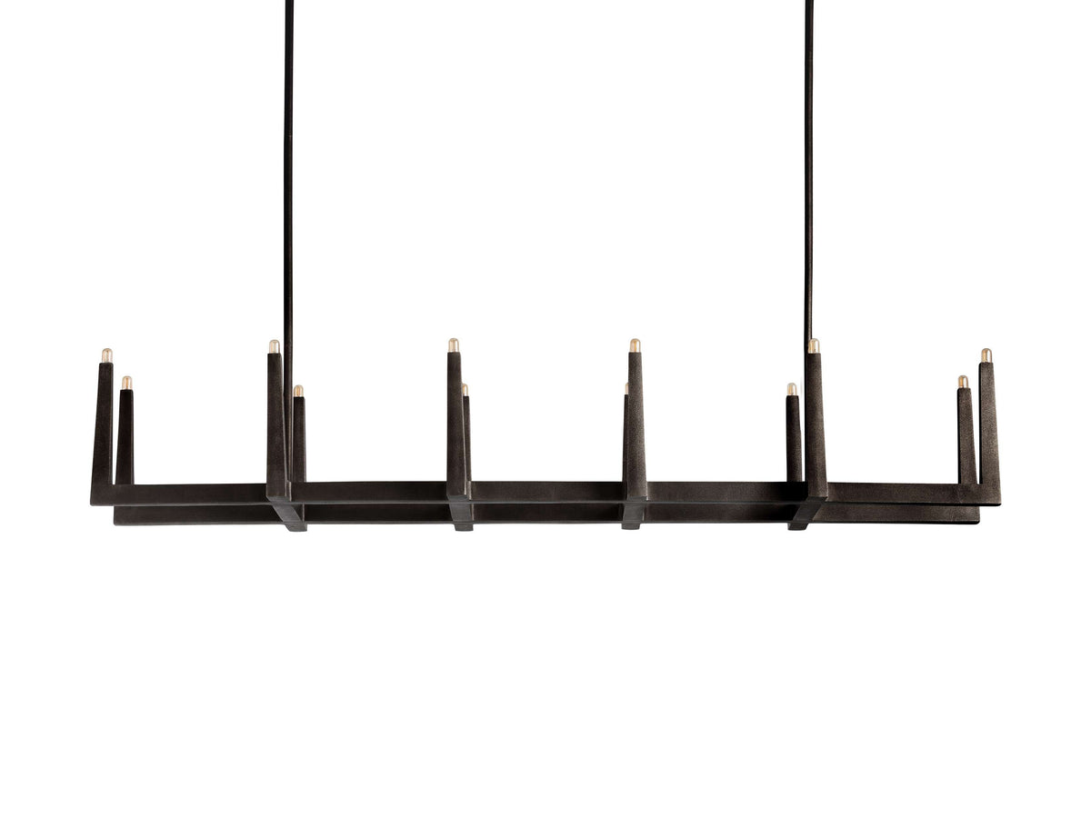Emmet Antiqued Cross Linear Chandelier