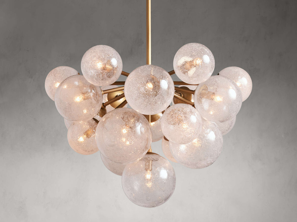 Mandoza Clustered Glass Round Chandelier