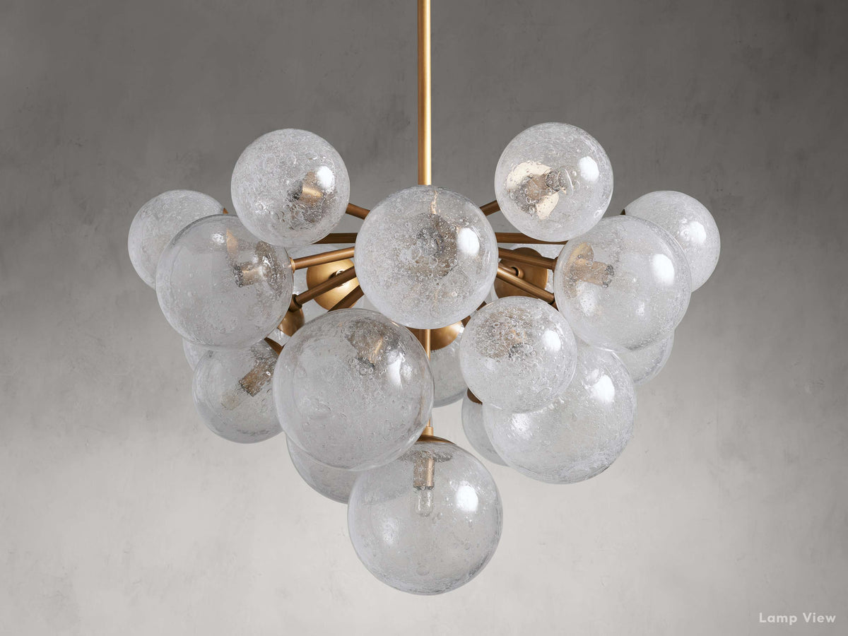 Mandoza Clustered Glass Round Chandelier