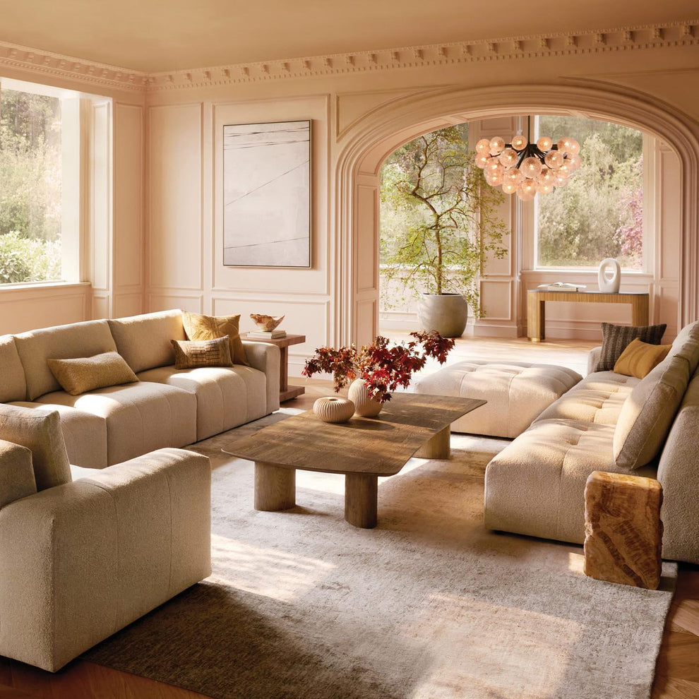 Mandoza Clustered Glass Round Chandelier