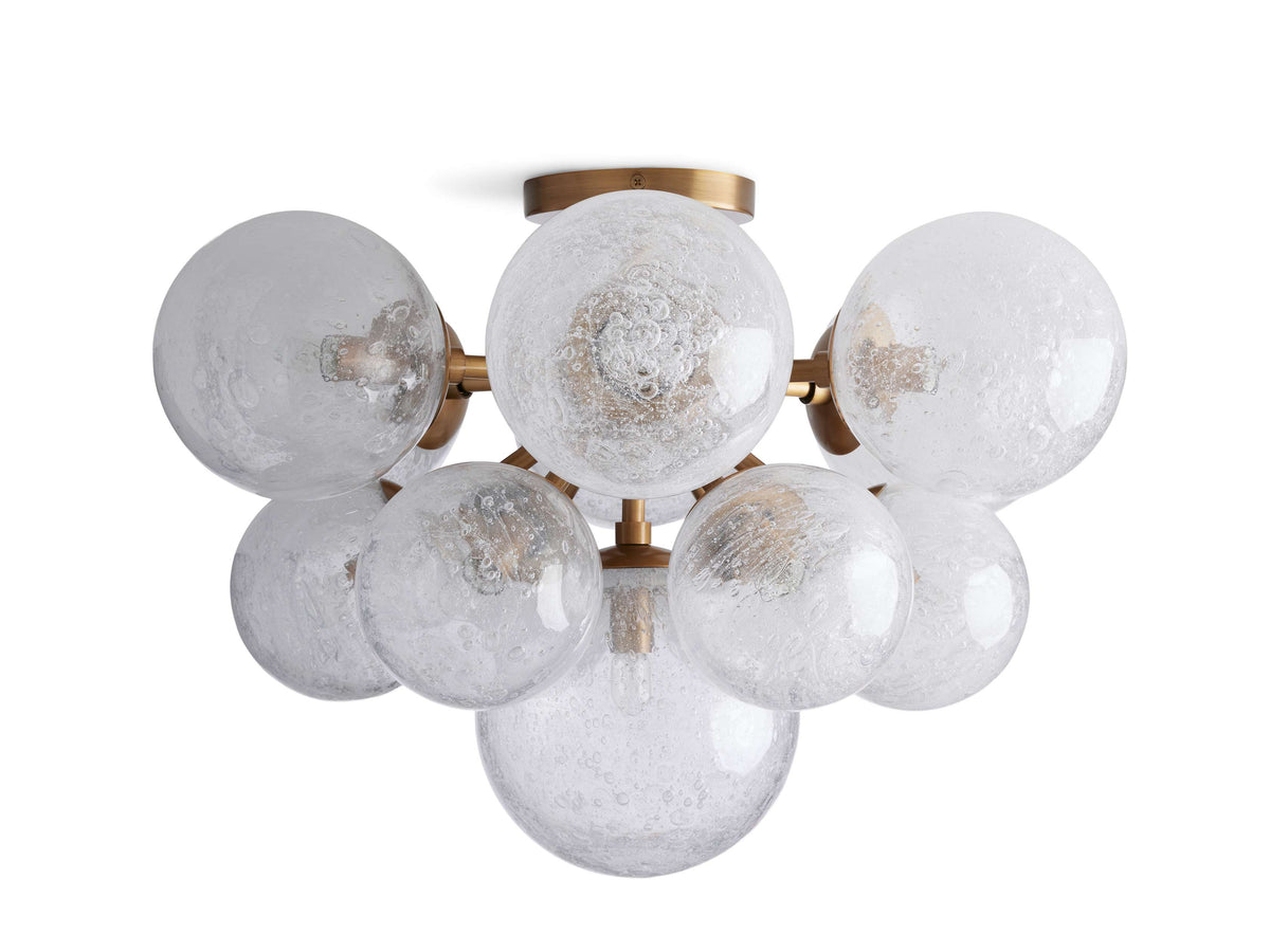 Mandoza Clustered Glass Flush Mount