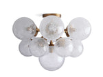 Mandoza Frothy Glass Flush Mount