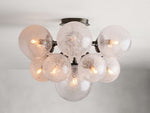 Mandoza Clustered Glass Flush Mount