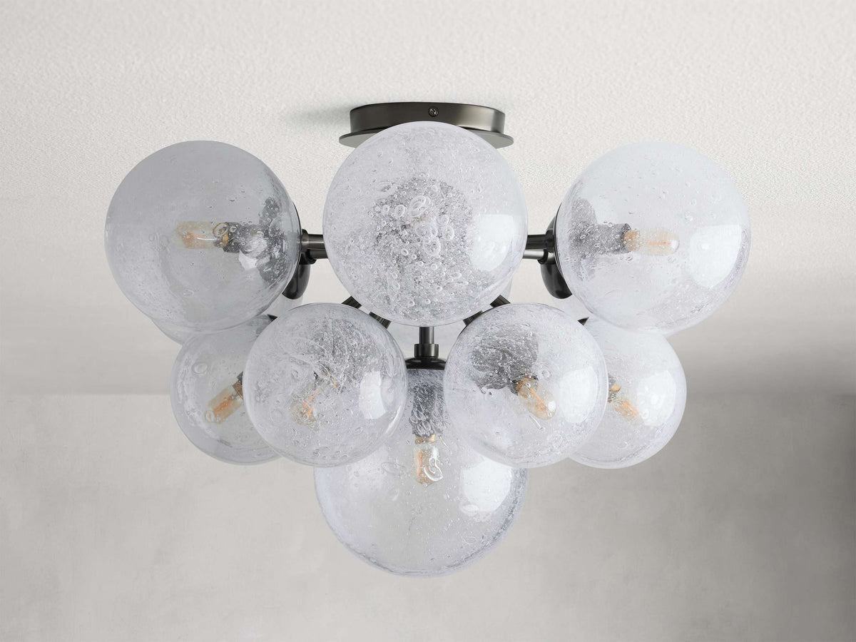 Mandoza Clustered Glass Flush Mount