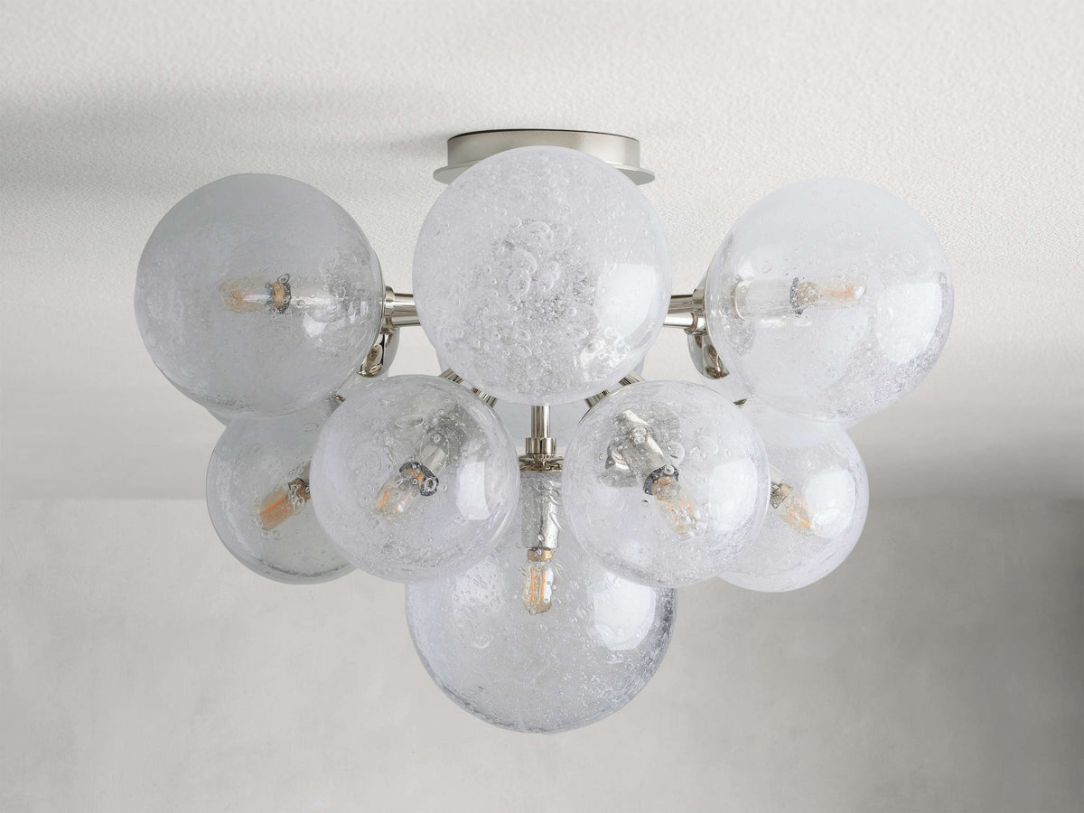 Mandoza Clustered Glass Flush Mount