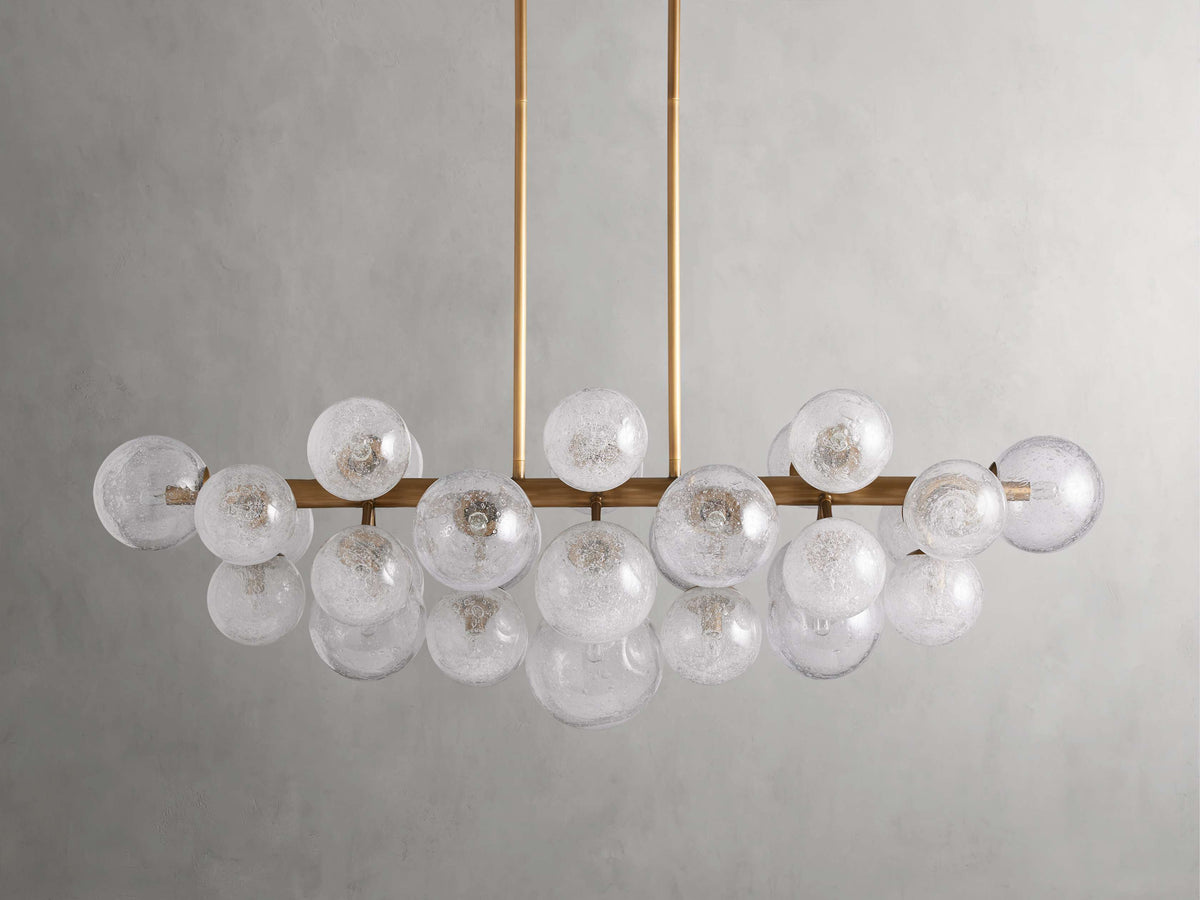 Mandoza Clustered Glass Linear Chandelier