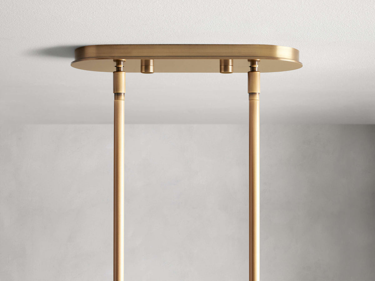 Mandoza Clustered Glass Linear Chandelier