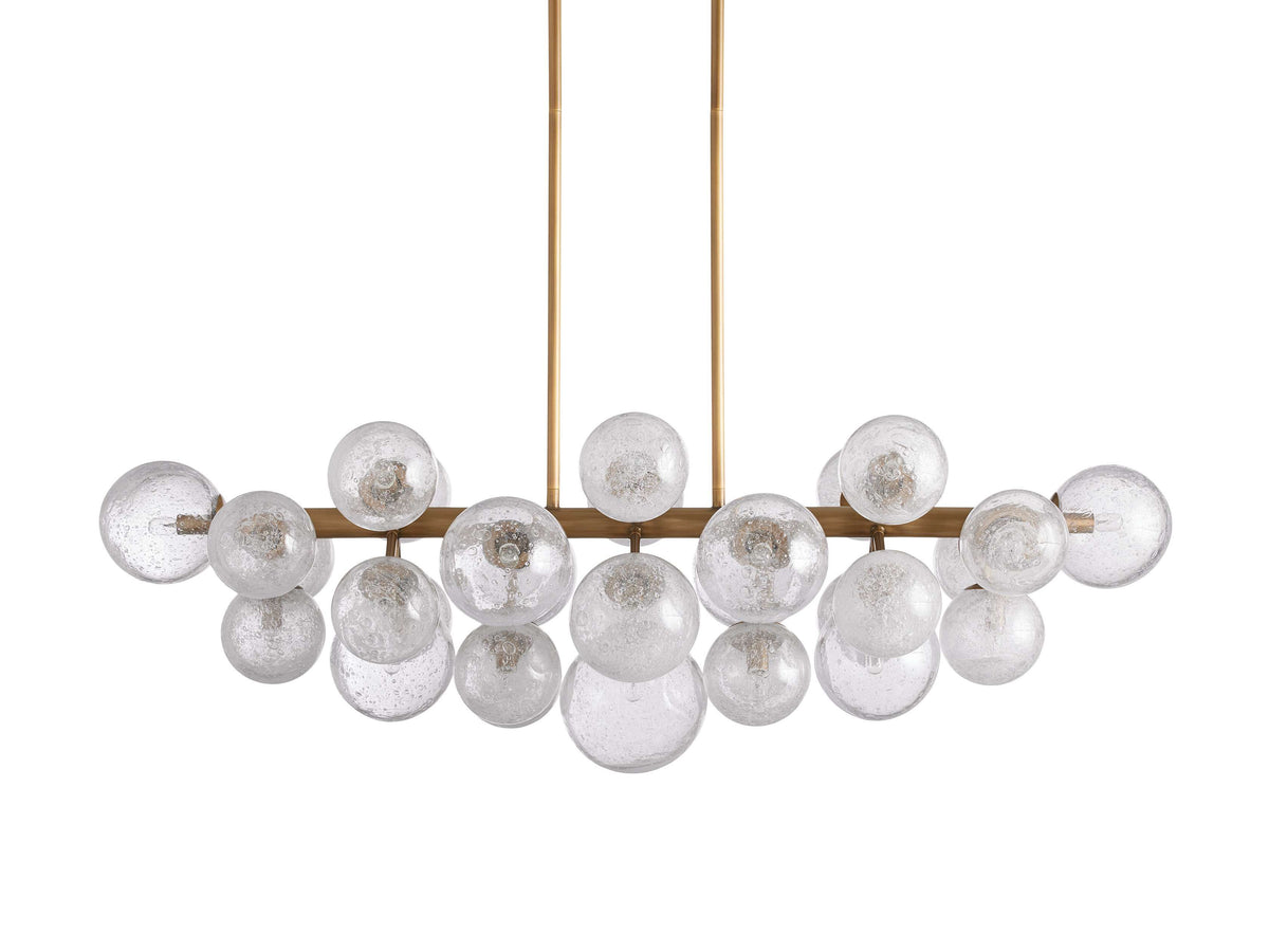 Mandoza Clustered Glass Linear Chandelier
