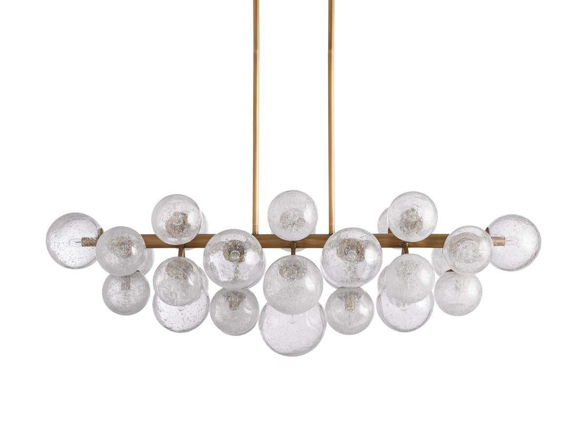 Mandoza Frothy Glass Linear Chandelier