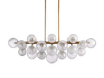 Mandoza Clustered Glass Linear Chandelier