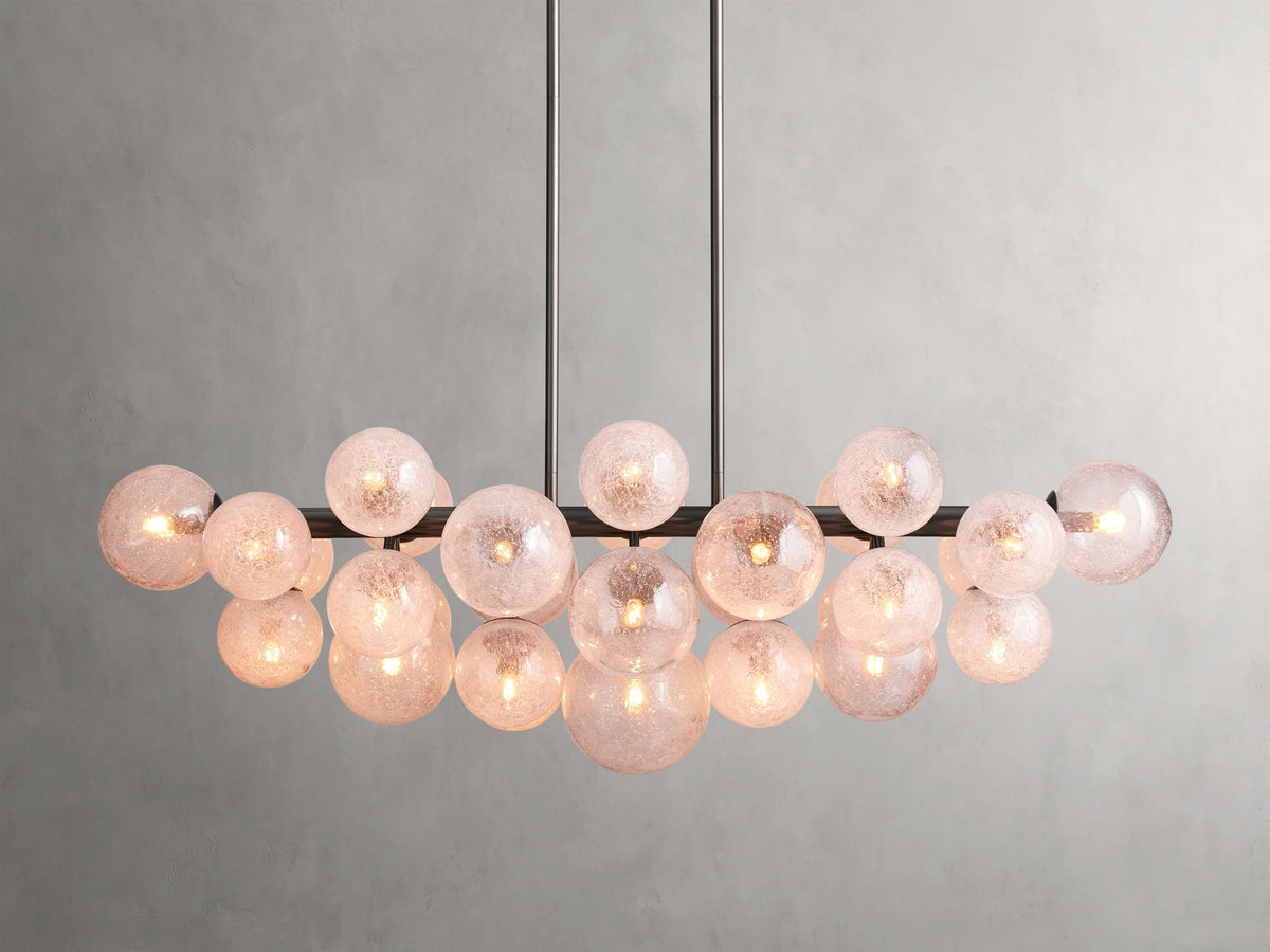Mandoza Clustered Glass Linear Chandelier