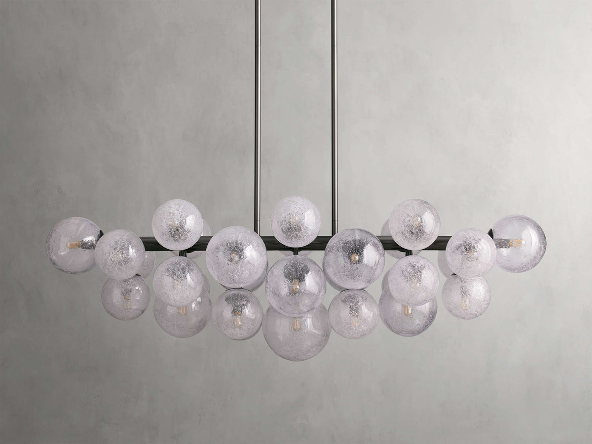 Mandoza Clustered Glass Linear Chandelier