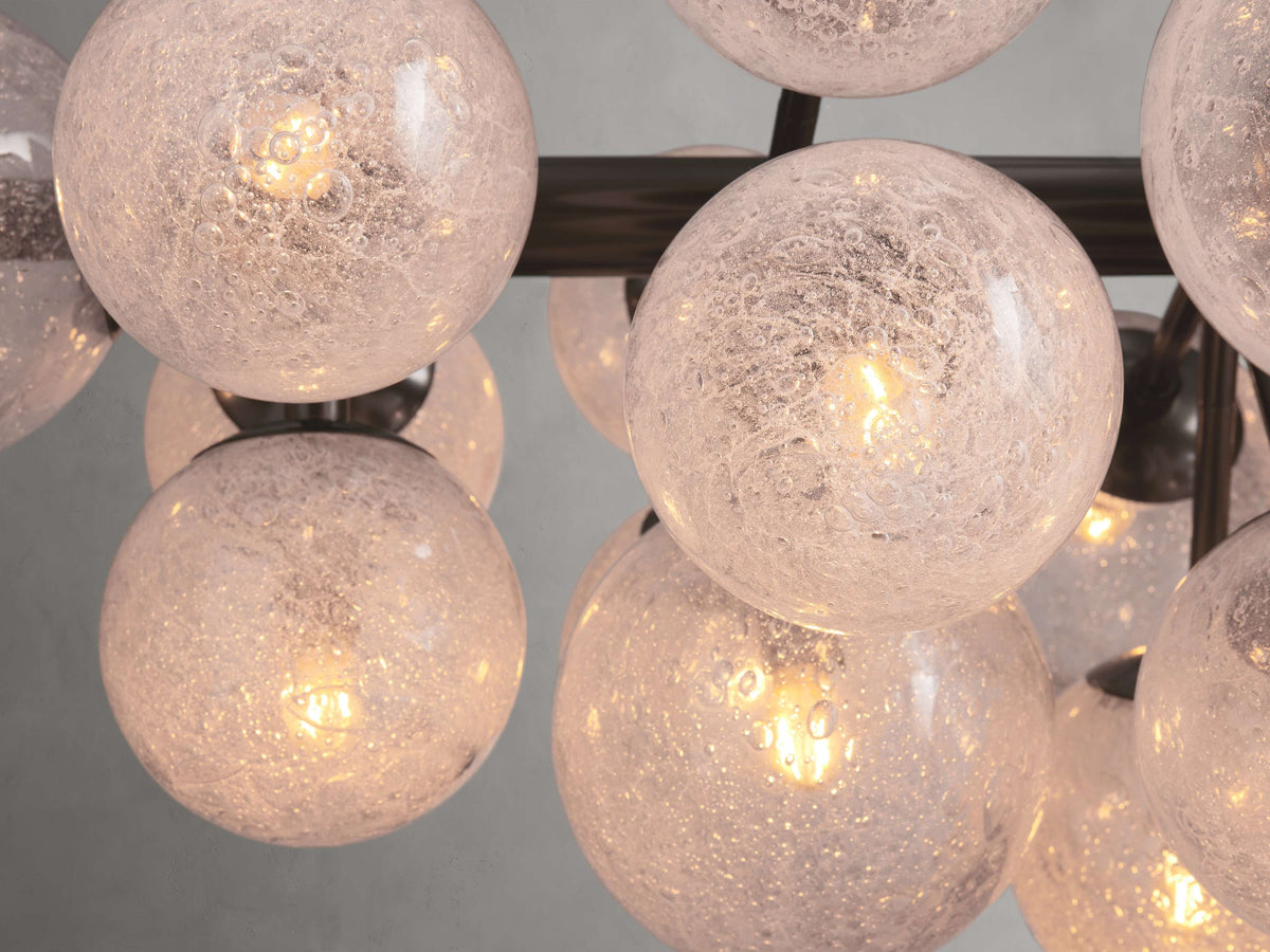 Mandoza Clustered Glass Linear Chandelier
