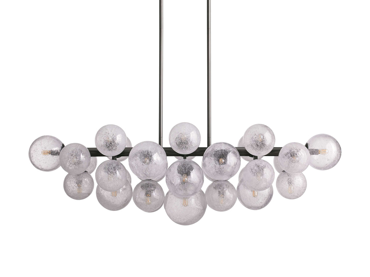 Mandoza Clustered Glass Linear Chandelier