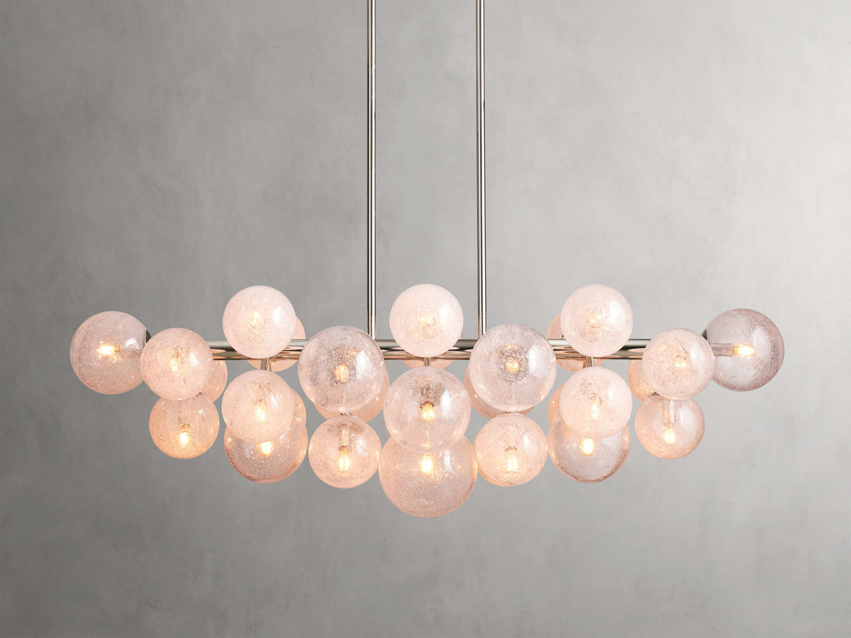 Mandoza Clustered Glass Linear Chandelier