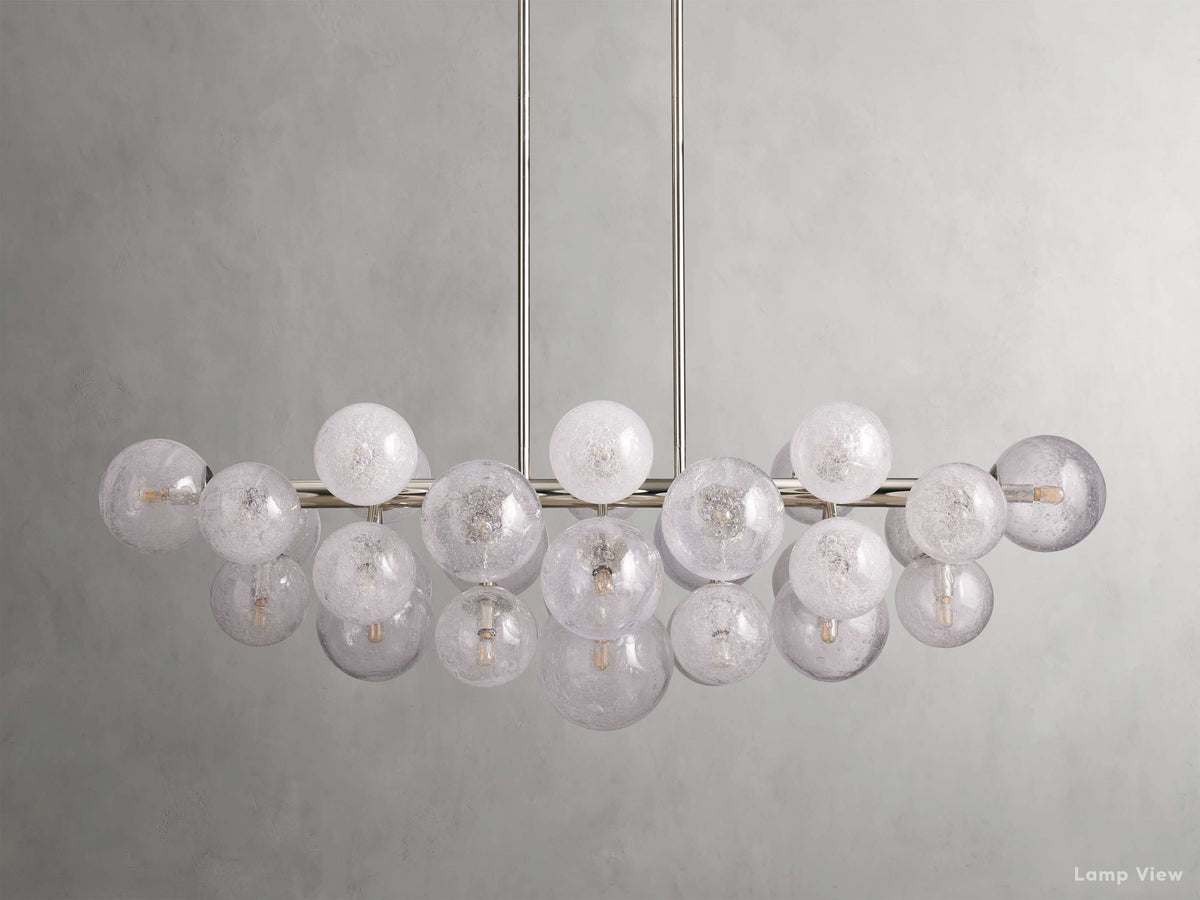 Mandoza Clustered Glass Linear Chandelier