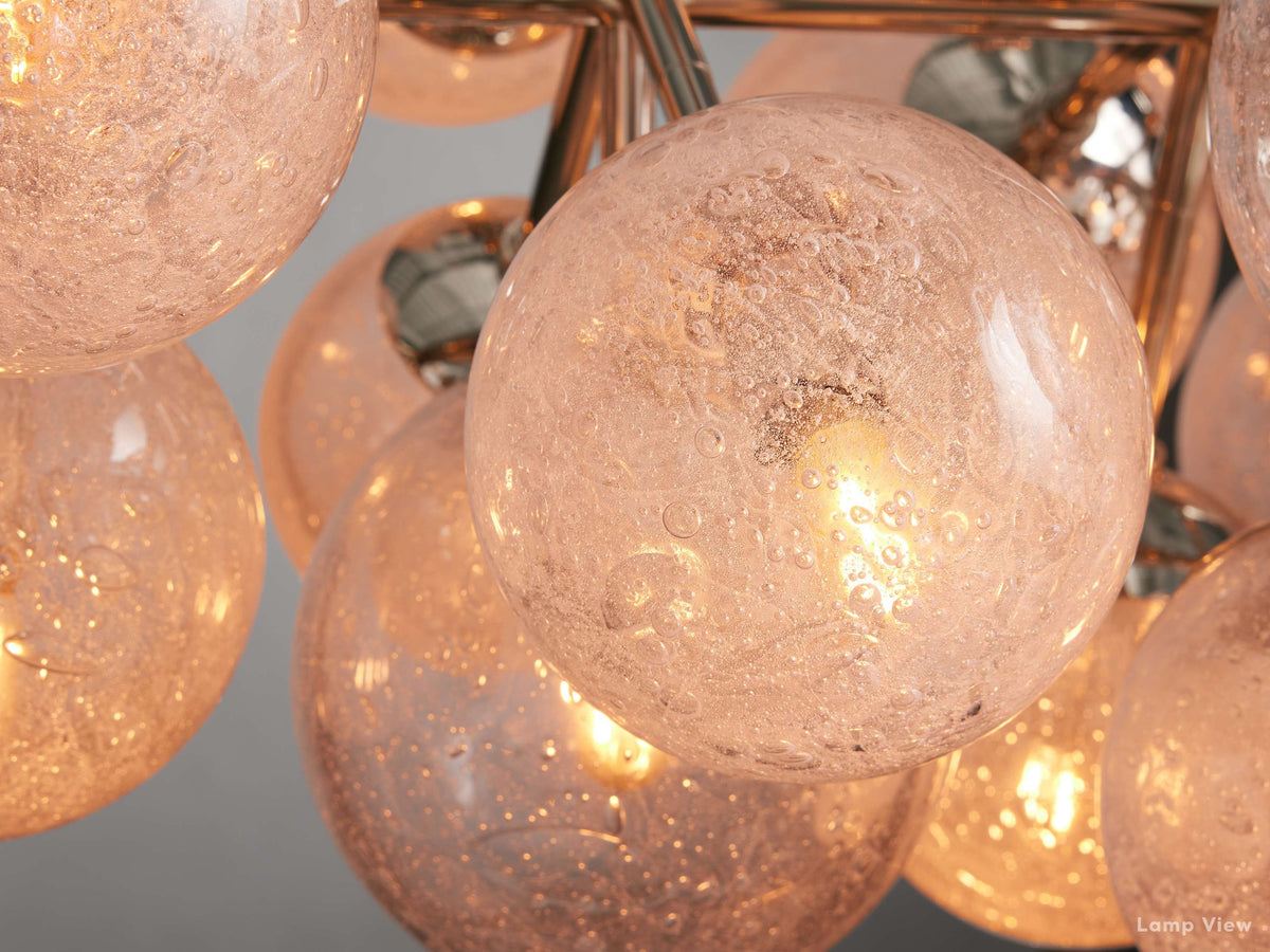 Mandoza Clustered Glass Linear Chandelier
