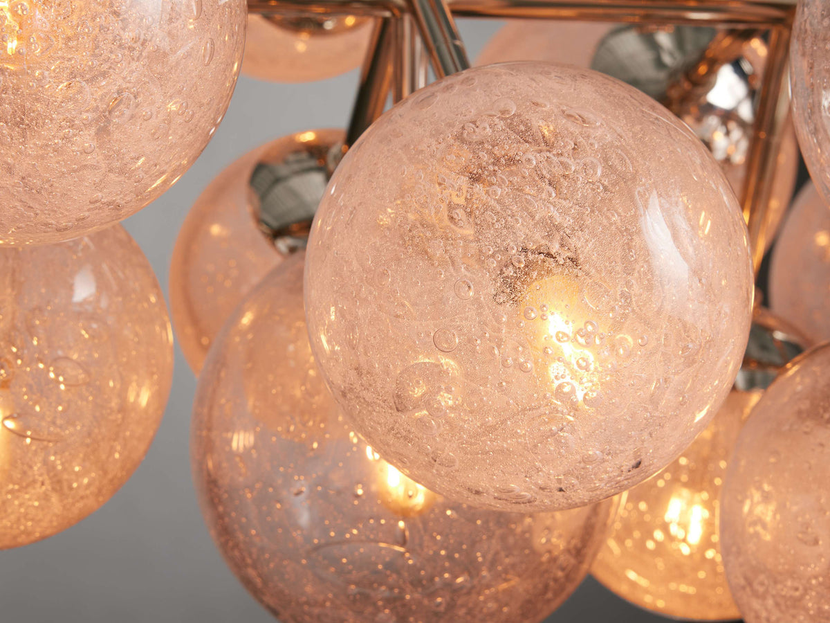 Mandoza Frothy Glass Linear Chandelier