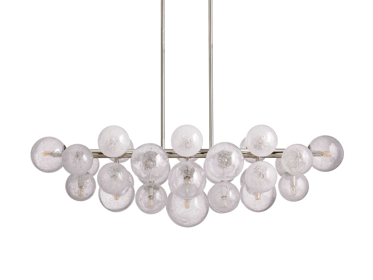 Mandoza Frothy Glass Linear Chandelier