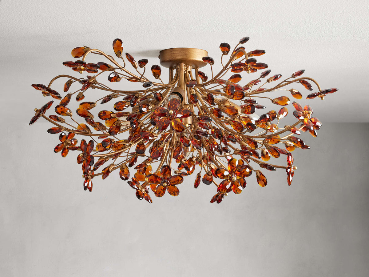 Fiore Garden Petal Twig Flush Mount